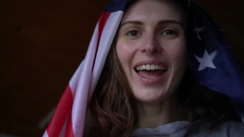 US flag day Video stock 131551391