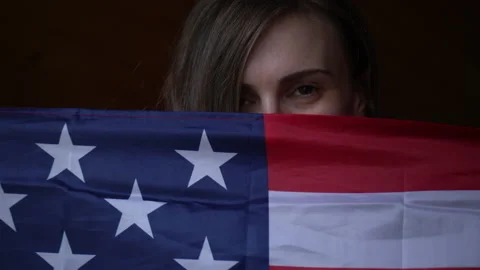 US flag day Video stock 131551598