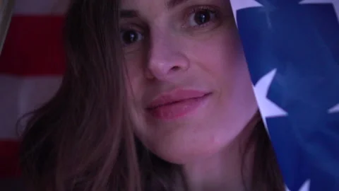 US flag day Video stock 131552078