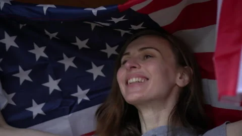 US flag day Video stock 131552514