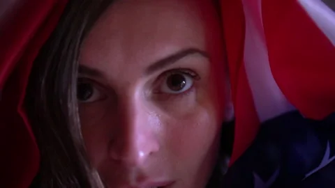 US flag day Video stock 131552594