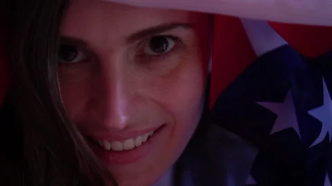 US flag day Video stock 131552735