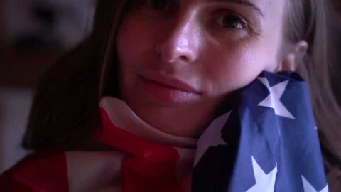 US flag day Video stock 131553188