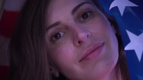 US flag day Video stock 131554319