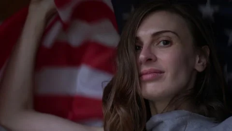 US flag day Stock Footage 131554340