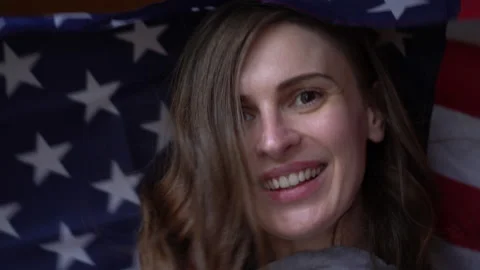 US flag day Video stock 131554997