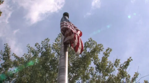 US Flag Stock Footage 493956