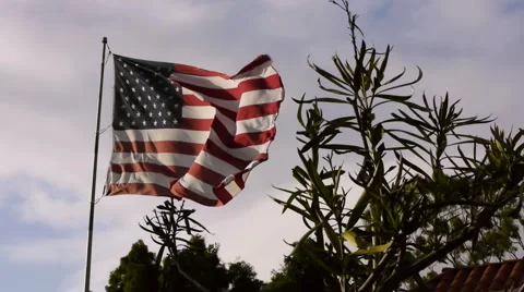 US Flag Stock Footage 1105664