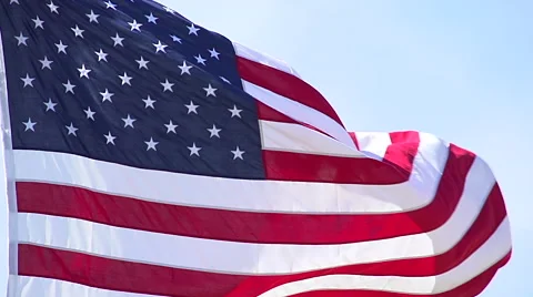 US Flag Stock Footage 50652487