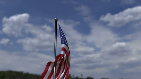 US FLAG Stock Footage 107847201