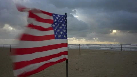 U.S.A. flag Stock Footage 292910372