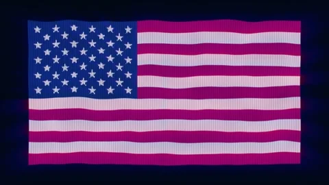 U.S.-flag-frontal view Stock Footage 276419268