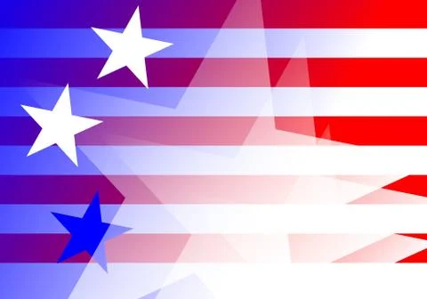 US flag Stock Illustration