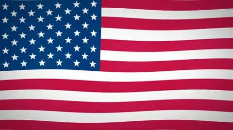 US Flag loop Stock Footage 10116484