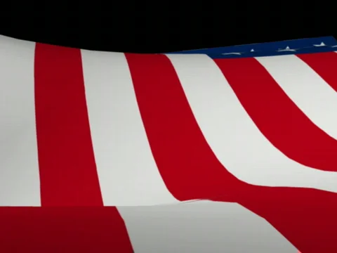 Us flag loop1 Video stock 68591