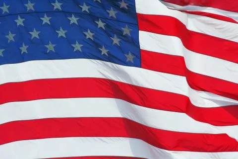 Us flag macro background Stock Photos