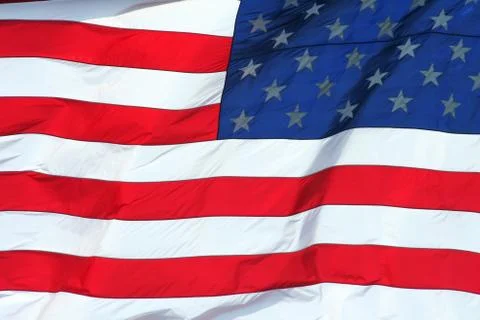 Us flag macro background Stock Photos