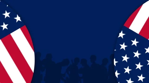 US Flag Patriotic Background Loop for Labor Day and Independence Day Celebr.. Stock Footage 341677111