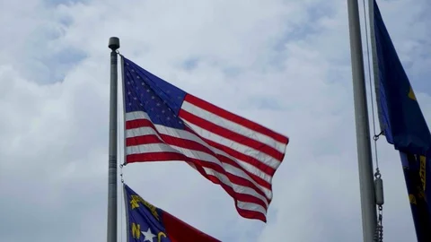 US Flag-Slow Motion-120fps Stock Footage 91515210