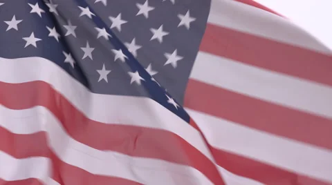 US flag Slow motion Видео 67254442