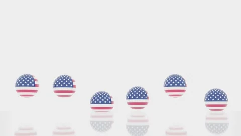 US flag symbol Stock Footage 184529005
