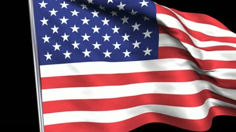 US Flag Transition Stock Footage 10870520