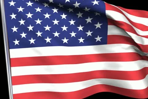 US Flag Transition Stock Footage 10870631