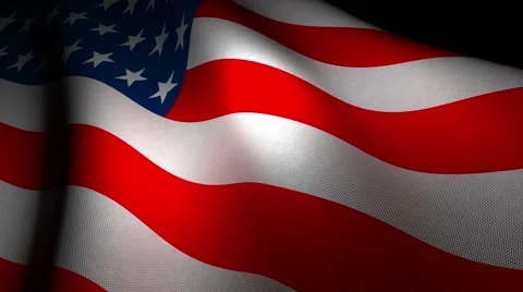 US flag waving Stock Footage 42122151