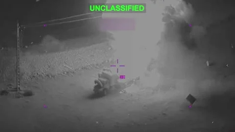 U.S. Forces Conduct Precision Airstrikes On Iranian Assets During Epic Fury 動画素材 334772701