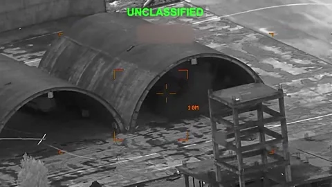 U.S. Forces Conduct Precision Airstrikes On Iranian Assets During Epic Fury Stock Footage 334772702