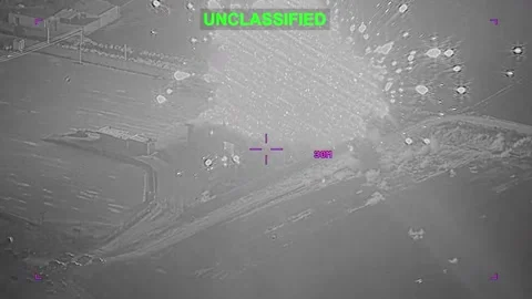 U.S Forces conduct precision strikes against Iranian military targets, Epic Fury Stock Footage 334112066