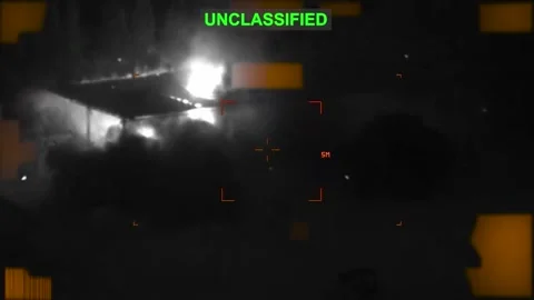 U.S Forces conduct precision strikes against Iranian military targets, Epic Fury Stock Footage 334112173