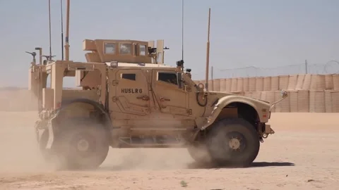 U.S. Forces driving Mine-Resistant Ambush Protected All-Terrain Vehicle (M-ATV) Видео 201526905