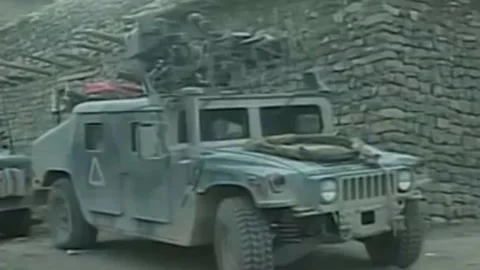 US forces raid villages in hunt for Taliban and Al Qaida elements (10) Video stock 235253072