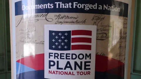 US founding documents to be displayed in Miami on the country's 250th anniversar Stock Footage 337599362