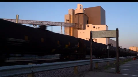 US Freight Train - Loop Vídeo Stock 264993944