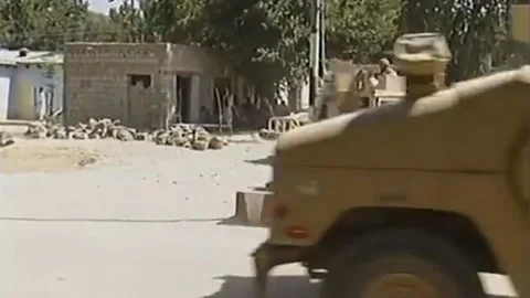 US general visits forces providing election security. (11) Stock Footage 237689145