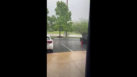 US: Hail Storm Causes Damage, Over 10,000 Power Outages in Springfield, M... Stock Footage 333722245