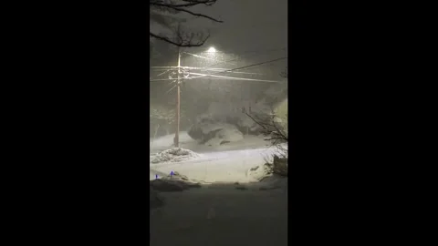 US: Heavy Lake Effect Snow Hits Upstate New York 2 Stock Footage 323445480