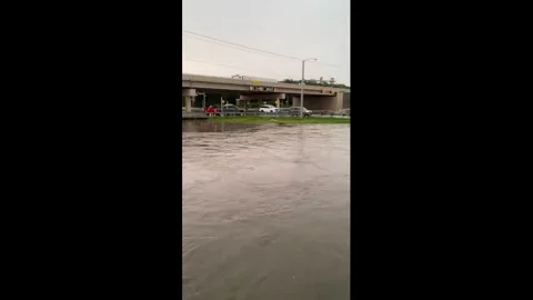 US: Heavy Rain Triggers Widespread Flooding Across Tulsa Metro Area Stock Footage 337676658