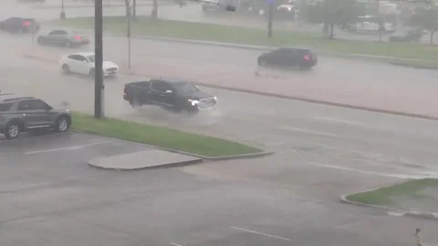 US: Heavy Rains Trigger Flash Flooding in Tulsa, Oklahoma Stock Footage 337610013