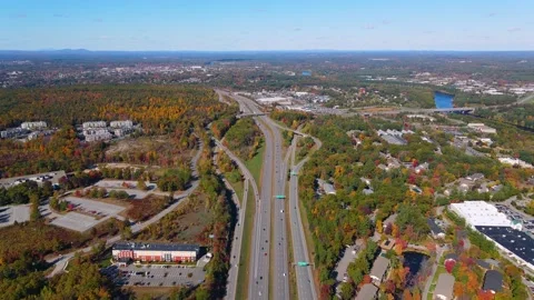 US Highway 3 US-3, Nashua, NH, USA Stock Footage 172048342