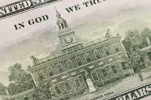 US hundred  Dollar elements , super macro, close up photo Stock Photos