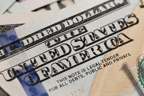 US hundred  Dollar elements , super macro, close up photo Stock Photos