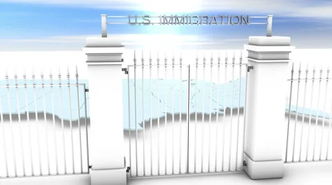 US Immigration Concept HD Stock Footage 41268624