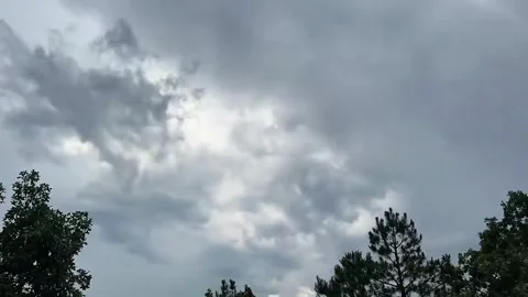 US: Incoming storm clouds shift across the sky in Arkansas, USA Stock Footage 336161173