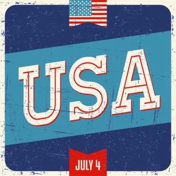 Us independence day design Illustrazione stock