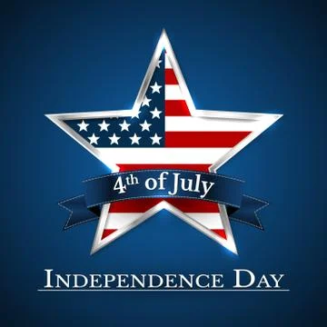 U.S.A INDEPENDENCE DAY VECTOR ILLUSTRATION. Stock Illustration
