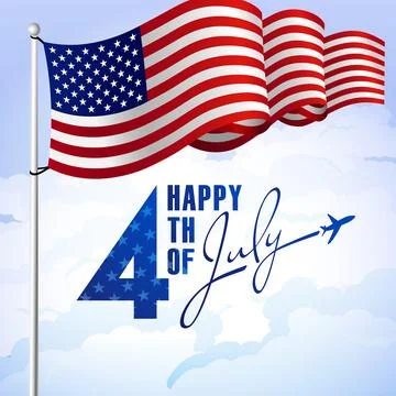 US Independence sky Stockillustratie