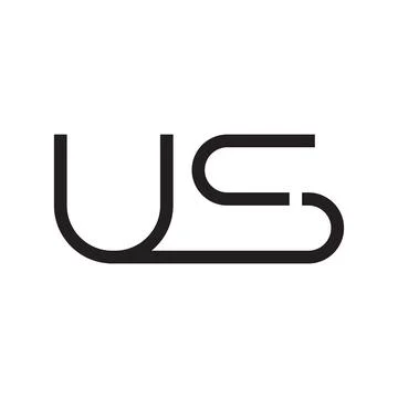 Us initial letter vector logo Stock-Illustration